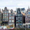 The iconic gabled houses that line Amsterdam's canals